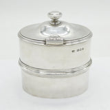 Victorian Sterling Silver Heraldic Crest Tea Caddy Antique 1878 London Garrard & Co