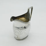 George III Sterling Silver Crested Cream Jug Antique 1797 London G. Burrows