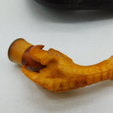 Boxed 19th Century Meerschaum Eagle Claw Smoking Pipe Antique c1890