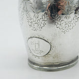 George III Sterling Silver Crested Cream Jug Antique 1797 London G. Burrows