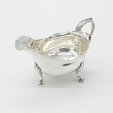 George II Sterling Silver Scrolled Handle Sauce Boat c1750 Antique Georgian