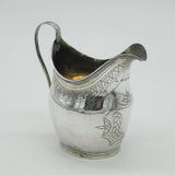 George III Sterling Silver Floral Pattern Cream Jug Antique 1801 London