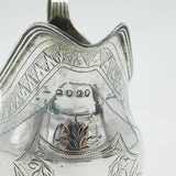 George III Sterling Silver Floral Pattern Cream Jug Antique 1801 London