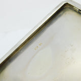 Sterling Silver Folk Art Whaling Interest Cigarette Case Antique 1917 Birmingham