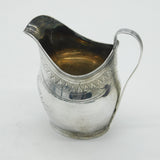 George III Sterling Silver Floral Pattern Cream Jug Antique 1801 London