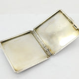 Sterling Silver Folk Art Whaling Interest Cigarette Case Antique 1917 Birmingham