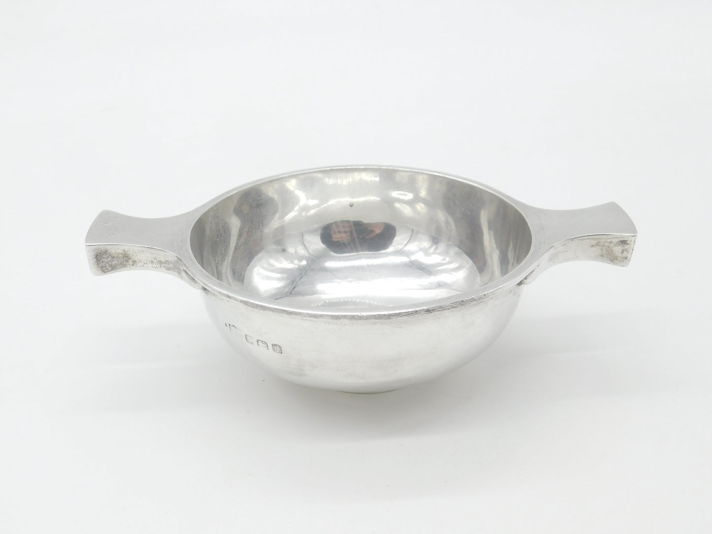 Sterling Silver Two Handled Quaich Cup Antique 1933 London Art Deco