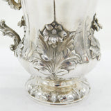 William IV Sterling Silver Floral Chased Christening Mug Antique 1832 London