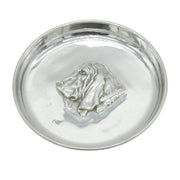 Edwardian Sterling Silver Bloodhound Dish Antique 1910 Birmingham