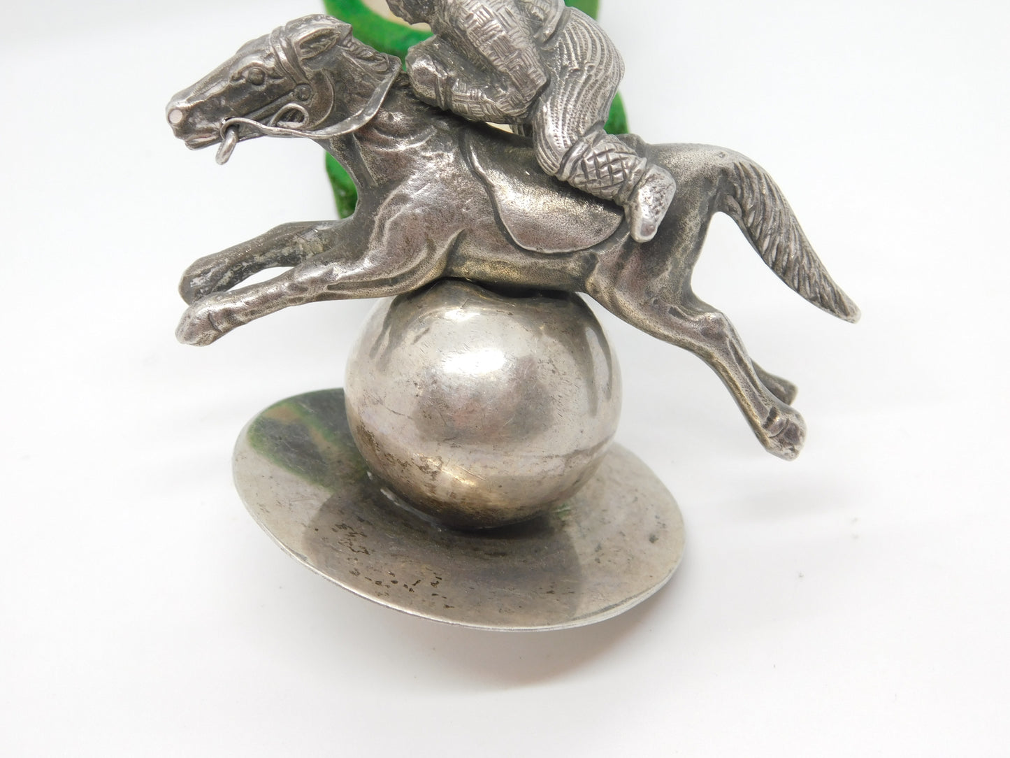 Victorian Kutch Cast Sterling Silver Horse Racing Trophy Finial Antique c1880