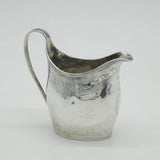 Scottish Sterling Silver Floral Pattern Cream Jug Antique c1820 Edinburgh
