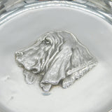 Edwardian Sterling Silver Bloodhound Dish Antique 1910 Birmingham