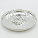 Edwardian Sterling Silver Bloodhound Dish Antique 1910 Birmingham