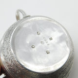 Victorian Sterling Silver 12 Symbols of Zodiac Sugar Bowl Antique 1874 Sheffield