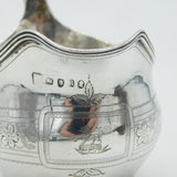 George III Sterling Silver Lion Crest Cream Jug Antique 1812 London