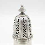 George I Sterling Silver Muffineer Sugar Caster Antique c1720 London E. Vincent