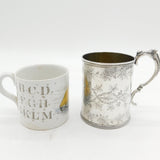 Victorian Sterling Silver Aesthetic Movement Christening Mug Antique London