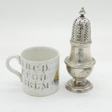 George I Sterling Silver Muffineer Sugar Caster Antique c1720 London E. Vincent