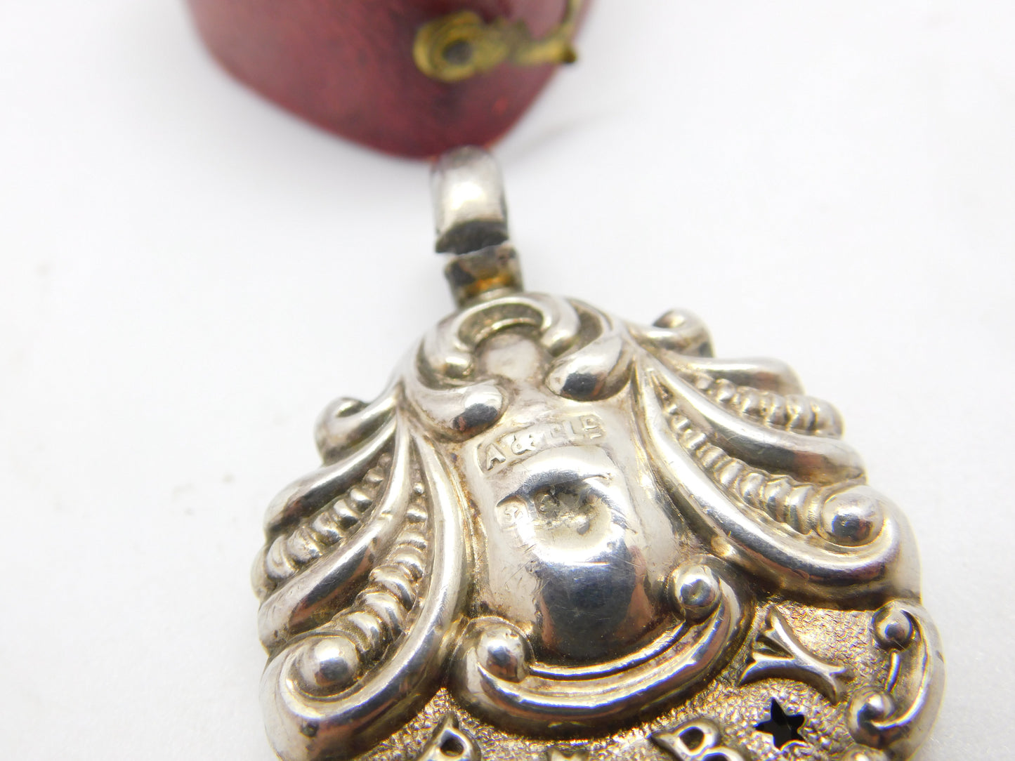 Edwardian Sterling Silver 'Baby' Rattle Pendant c1910 Adie & Lovekin Antique