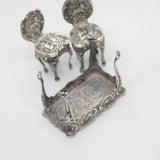 Victorian Sterling Silver Dolls House Dining Table Ornaments Antique c1900