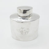 Victorian Sterling Silver Tea Caddy Antique 1895 Sheffield Monogram