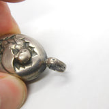 Edwardian Dutch Sterling Silver Chick in the Egg Baby Rattle c1910 Antique
