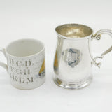 George II Sterling Silver Christening Mug Tankard Antique 1740 London