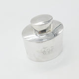 Victorian Sterling Silver Tea Caddy Antique 1895 Sheffield Monogram