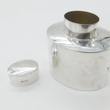 Victorian Sterling Silver Tea Caddy Antique 1895 Sheffield Monogram