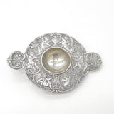Edwardian Sterling Silver Cherub Pattern Tea Strainer 1904 Chester Hanau Import