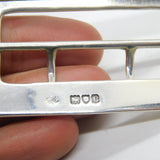 Victorian Sterling Silver Belt Buckle 1898 London Antique William Hutton & Sons