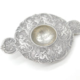 Edwardian Sterling Silver Cherub Pattern Tea Strainer 1904 Chester Hanau Import