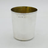 George IV Sterling Silver Parcel Gilt Beaker Cup Antique 1825 London