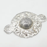 Edwardian Sterling Silver Cherub Pattern Tea Strainer 1904 Chester Hanau Import