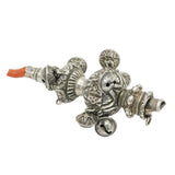 Victorian Sterling Silver, Coral Baby Rattle & Teether Antique 1883 Birmingham