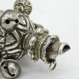 Victorian Sterling Silver, Coral Baby Rattle & Teether Antique 1883 Birmingham