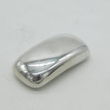 Edwardian Sterling Silver Curved Snuff Box Antique 1909 Birmingham