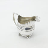 Georgian Newcastle Sterling Silver Floral Engraved Cream Jug c1770 Thomas Watson