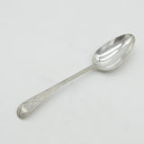 George III Sterling Silver Bright Cut Serving Spoon Antique 1787 London