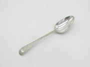 George III Sterling Silver Bright Cut Serving Spoon Antique 1787 London
