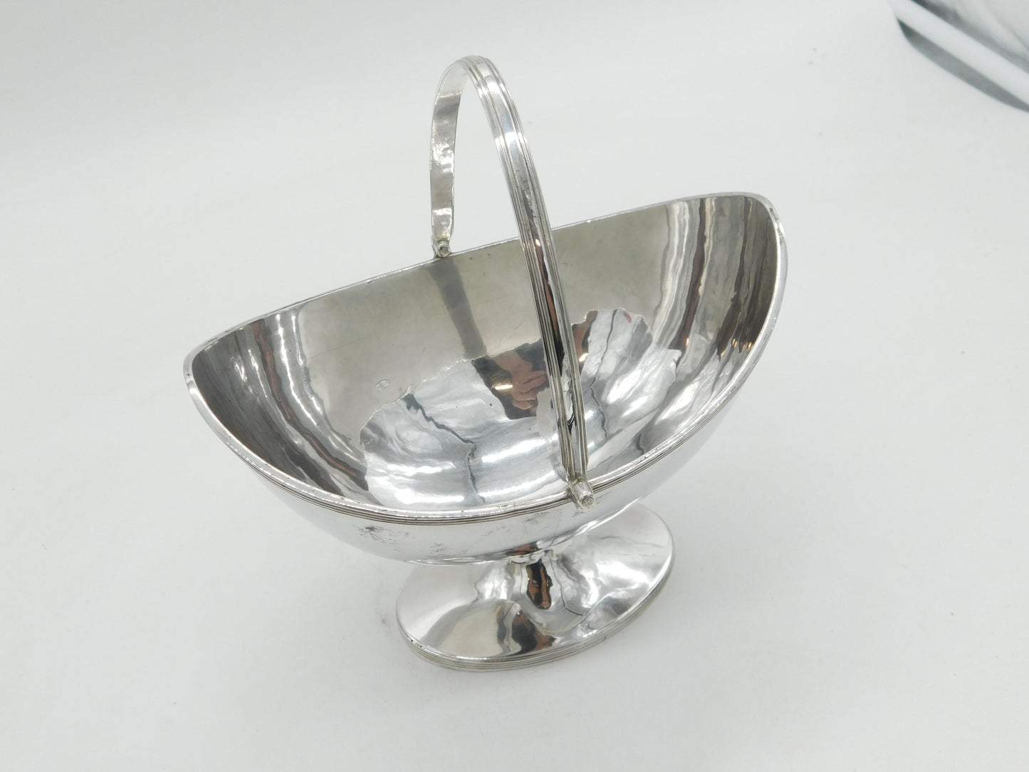 George III Sterling Silver Swing Handle Sugar Basket Antique 1797 London
