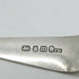 George III Sterling Silver Bright Cut Serving Spoon Antique 1787 London