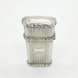 George IV Sterling Silver Floral Chased Sewing Etui Antique 1827 Birmingham