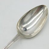 George III Sterling Silver Bright Cut Serving Spoon Antique 1789 London