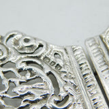 Victorian Sterling Silver Floral Nurses Buckle Antique 1897 Birmingham