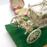 Cast Sterling Silver Royal State Coach Carriage Sculpture 1977 Birmingham
