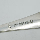 George III Sterling Silver Bright Cut Serving Spoon Antique 1789 London