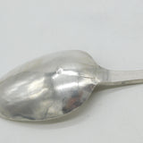 George III Sterling Silver Bright Cut Serving Spoon Antique 1789 London