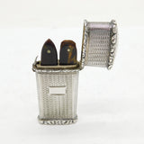 George IV Sterling Silver Floral Chased Sewing Etui Antique 1827 Birmingham