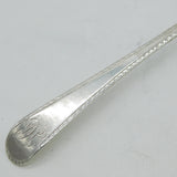 George III Sterling Silver Feather Edge Serving Spoon Antique 1765 London